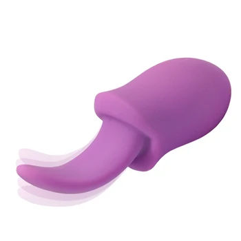10 Greičio Liežuvio Vibratorius Žodžiu Lyžis Klitorį Stimuliuoja Įmova G-spot Masažas Minkšto Silikono Ramioje Sekso Žaislai Moterims