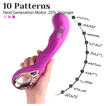10 Vibracijos Režimai G-Spot Klitorio Masažas Skatina Vibratorius Moterims USB Įkrovimo Vibruojantis Dildo Silikono Sekso žaisliukai Suaugusiems