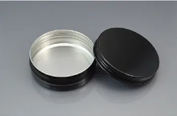 100g Juodo Aliuminio Kosmetikos Jar Konteinerių ,Varžto Sriegio 100vnt/daug 100ml Makiažą Konteinerių Gamykloje Didmeninės