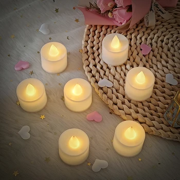 10vnt Valentino Diena Flameless LED Žvakių Šviesoje Baterija Pasiūlymas Vestuvių, Gimtadienio Dekoracijas, Romantiškas Apšvietimas