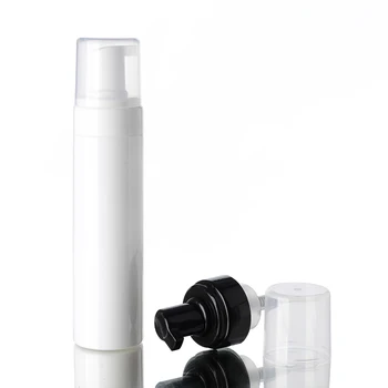 200ML balto skaidraus plastiko, PET butelių putų siurblys veido putos/ muilo dozatorius/putėsiai/riebalų emulsija (losjonas odos priežiūros pakavimo