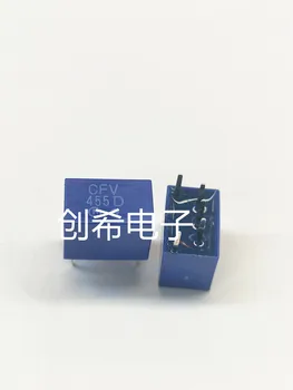 50PCS/ CFV455D 3+2 linijos keramikos crystal filter 455K 5 pėdų Murata mėlyna