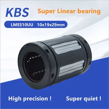 50pcs KBS super Tiesinį rutulinį Guolį LMES10UU 10x19x29mm Plastiko linijinis guolių, įvorių už 10mm linijinis lazdele veleno CNC dalys