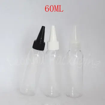 60ML Skaidrus Butelis Atkreipė Burną Bžūp , 60CC Tuščias Kosmetikos Konteinerių , Kosmetikos Vandens / Džemas Pakuočių Buteliukas ( 50 VNT/Lot )