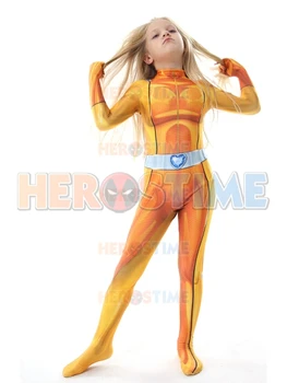 Aleksas Visiškai Šnipai Vaikai Helovinas Kostiumas 3D Spausdinimo Aukštos Kokybės Spandex Superhero Cosplay Zentai Bodysuit Freeshipping