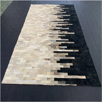 American retro stiliaus prabangūs karvės odos kratinys kilimas, nekilnojamojo karvės odos kilimas kambarį apdaila vila plotas kilimas