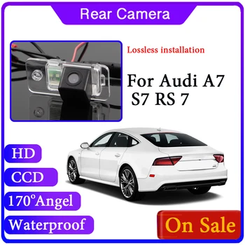 Atgal į Viršų Vandeniui Automobilio vaizdo Kamera Audi A7 S7 RS7 RS 7 4G8 2009 m.~2017 Plataus Kampo Kamera