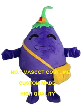 baklažano violetinė talismanas kostiumas daržovių užsakymą animacinį personažą cosplay karnavalas kostiumas 3236