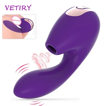 Clit Čiulpti G Spot Dildo Vibratorius, 10 Vibracijos Antgalis Klitorio Stimuliatorius Moterų Masturbacija Orgazmas Suaugusiųjų Sekso Žaislai Moterims