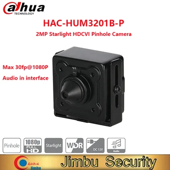 Dahua 2MP Žvaigždės HDCVI Pinhole Kamera HAC-HUM3201B-P Max 30fp@1080P Audio sąsaja vaizdo stebėjimo vaizdo kamera