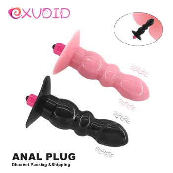 EXVOID 10 Greitį Analinis Vibratorius Silikono Butt Plug Sekso Žaislai Moterims Analinis Granulės Vibratorius Gyvis G-spot Massager