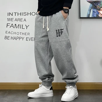 Korėjos Mados Hip-Hop Streetwear Sweatpants Tendencija Negabaritinių Bėgiojimo Kelnės Vyrams, Drabužiai Harajuku Atsitiktinis Poilsiu Kelnės