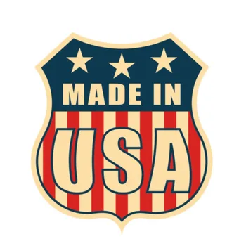 Kūrybos Made In USA Decal Vėliavos Automobilių Lipdukas Automobilių Reikmenys KK 15 cm x 16.5 cm