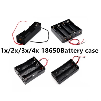 Laidinio 18650 baterija, dėžutė Ličio baterija, dėžutė 18650 serijos įkrovimo stovas 1 skirsnis/2 skirsnis/3 skirsnis/4 skirsnis neprivaloma