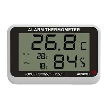 LCD Ekranas Skaitmeninis Temperatūros, oro Drėgmės Matuokliai, įvertinti su Aukšta/Žema Temperatūra ir Drėgmė Signalizacijos Hygrothermograph