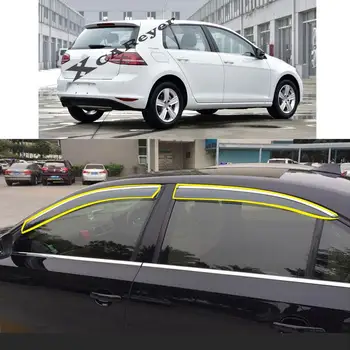 Lipdukas Plastikinių Langų Stiklo Vėjo Skydelis Lietaus/Saulės Apsaugas, Ventiliacijos, Dūmų Uždangos VW Volkswagen Golf7 Golf 7 MK7 2014-2019