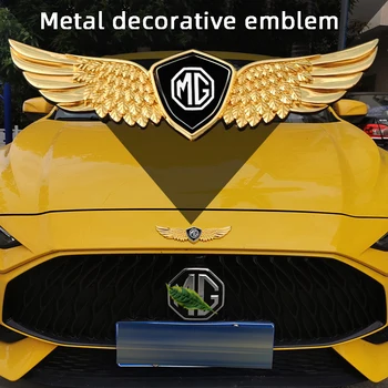 Metalo Dekoratyvinis Emblema Cinko Lydinys Ženklelis Automobilių Lipdukai MG MG3 MG5 MGHS MGZS MGGT Gaubtu Išoriniai Priedai