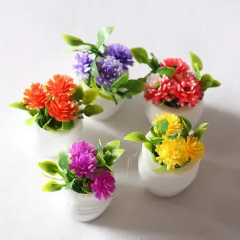 Mini Puodą Augalų Patvarus Ornamentas, Kolekcines, Modeliavimo Lėlių Puodą Augalų Kraštovaizdžio Mini Augalų Modeliavimo Puodą Augalų