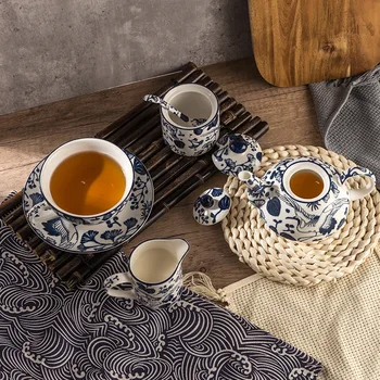 Namų Ūkio Teaware Vienas Asmuo Arbatinukas Kūrybos Japoniško Stiliaus Arbatos, Kavos Puodą Nustatyti Pieno Puodą Cukraus Dubuo Popietę Teaset Teaware Dovana