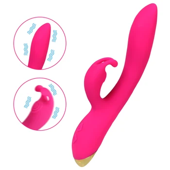 Rabbit Vibratorius Moterų Masturbacija 9 Dažnių USB Įkrovimo Makšties Massager G-Spot Klitorio Stimuliatorius Sekso Žaislai Moterims