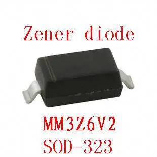 Smd 0805 zener diodas sod-323 MM3Z6V2 100vnt