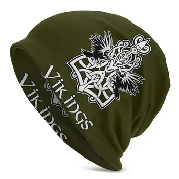 Variklio dangčio Skrybėlės hip-hop Suaugusiųjų Vyrų Megzti Skrybėlę Vikingai Runos Vikingai kepurės Derliaus Unisex R339 Skullies Beanies Kepurės