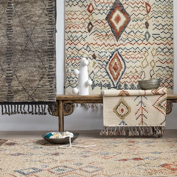 Vilnos kilim Gėlių kilimai Padengti Audiniai runner kambario grindų apdailos geometrinis Navahų Genčių vilna, mezgimo kilimai