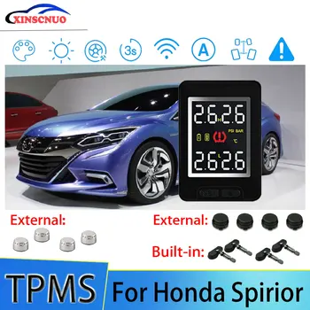 XINSCNUO Automobilių PSSS Honda Spirior Padangų Slėgio Ir Temperatūros Monitoringo Sistema Su 4 Jutikliais
